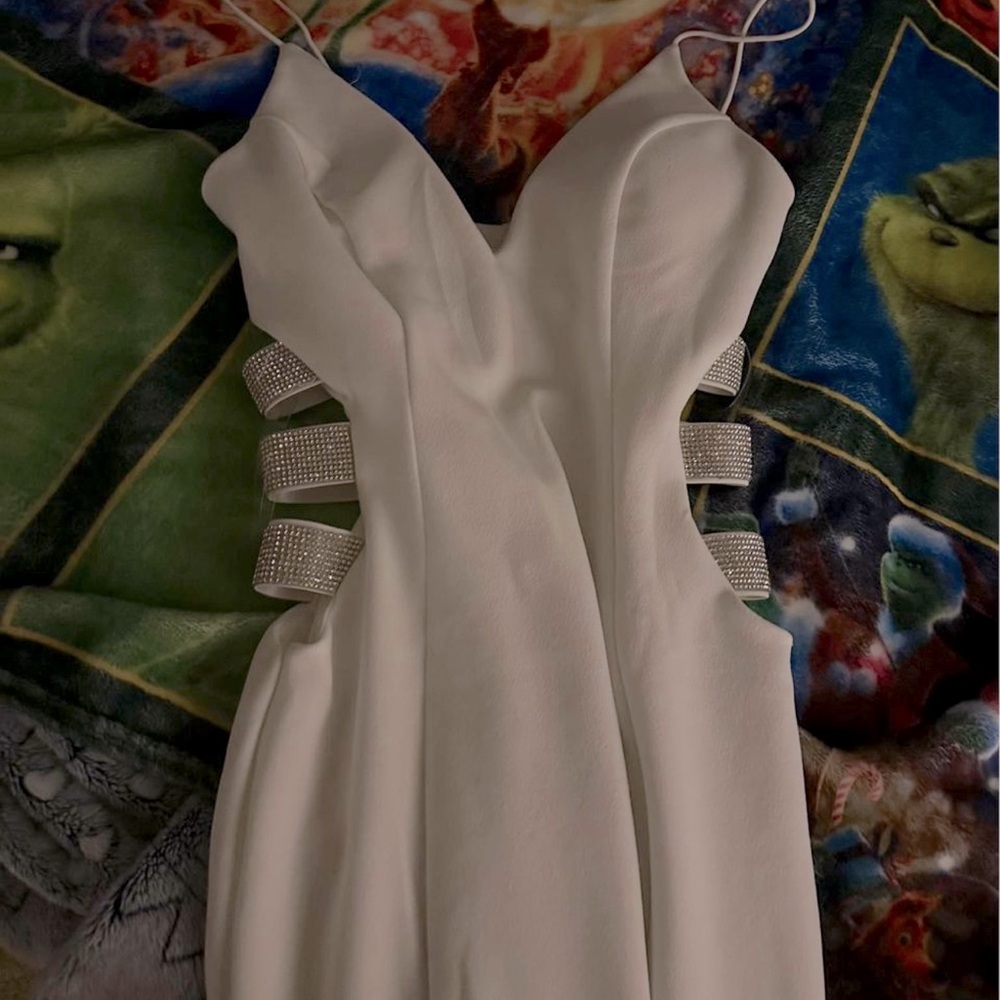 White dress, worn once!